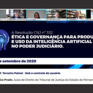 Integrantes do AMBLab participam de webnário do CNJ sobre ética no uso das tecnologias no Poder Judiciário Integrantes do AMBLab participam de webnário do CNJ sobre ética no uso das tecnologias no Poder Judiciário