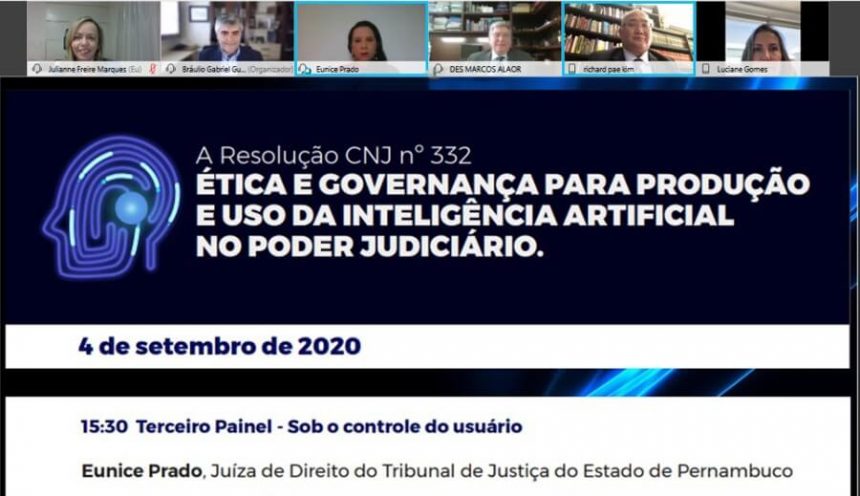 Integrantes do AMBLab participam de webnário do CNJ sobre ética no uso das tecnologias no Poder Judiciário Integrantes do AMBLab participam de webnário do CNJ sobre ética no uso das tecnologias no Poder Judiciário
